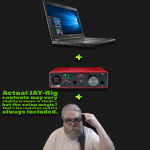 Mockup of Laptop, Audio Interface, and Ubie
